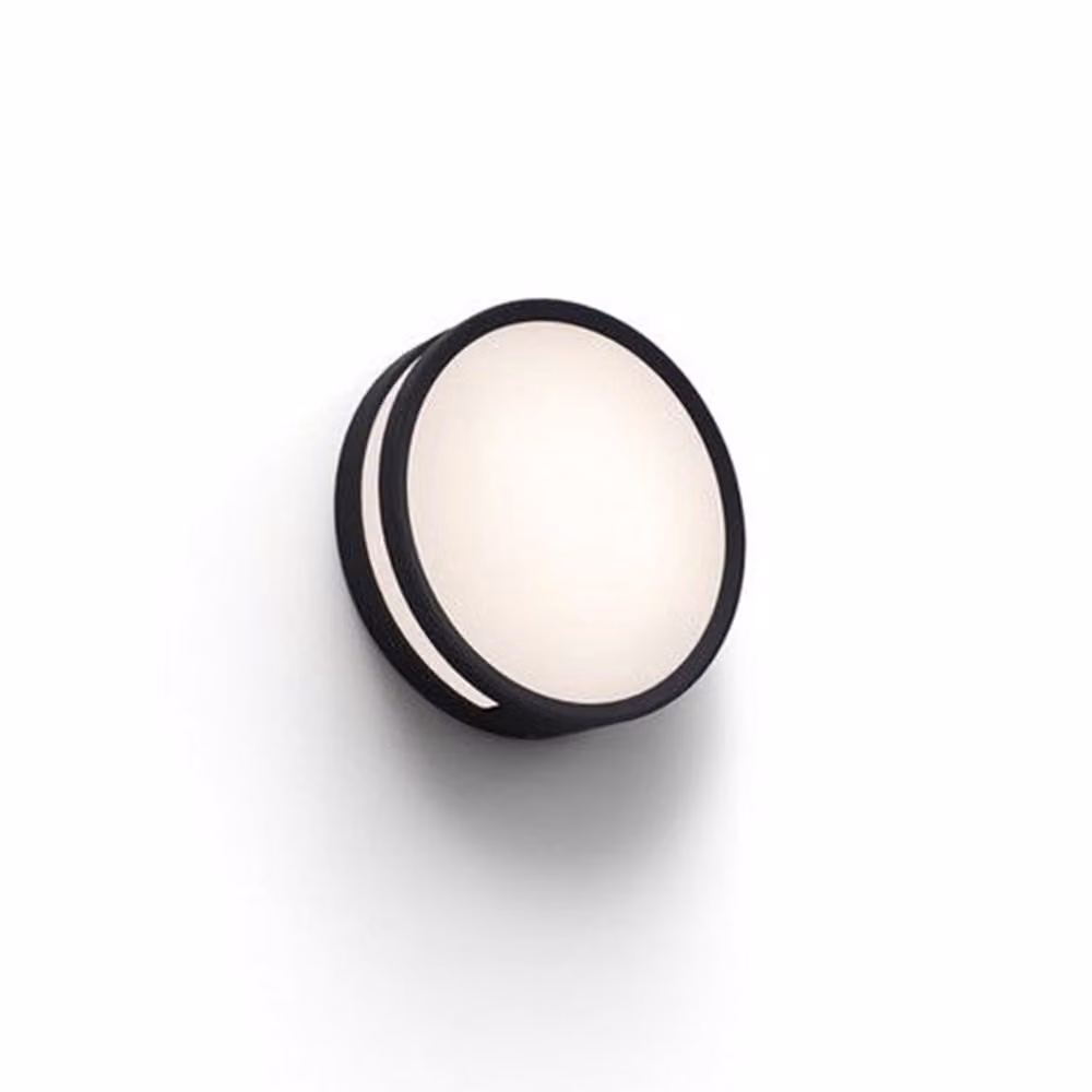 LUTEC Rola Lampada da parete per esterni a LED 3000 K 13W IP54 Nero opaco