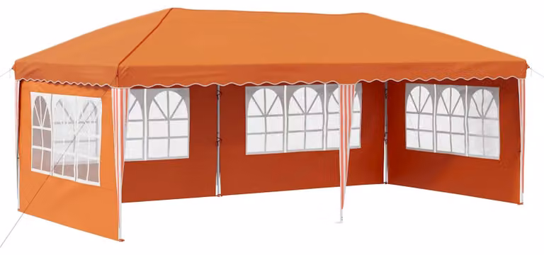 Tenda per feste a pop-up 575 x 289 x 245 cm Arancione