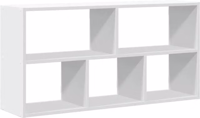 Mensola a parete DESIGN IN in legno multistrato bianco, finitura opaca, L 100 x P 25 x H 50 cm