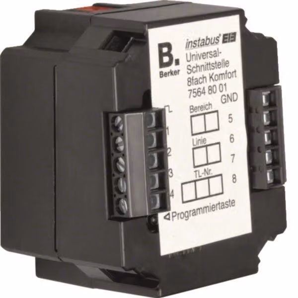 Interfaccia universale a pulsanti KNX 8 ingressi o 8 uscite 75648001