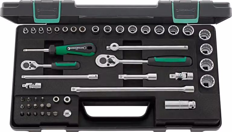 Set di chiavi a bussola Stahlwille 40/45/36/12 1/4 96012047 (set di utensili)