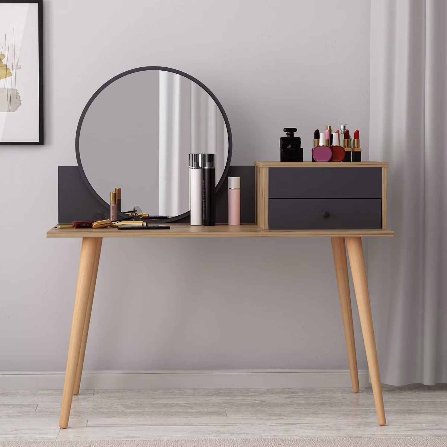 Skye Decor, Angel - Antracite, toletta, antracite, 100 % SCHEDE RIVESTITE DI MELAMINA, 120 x 60 x 96 cm