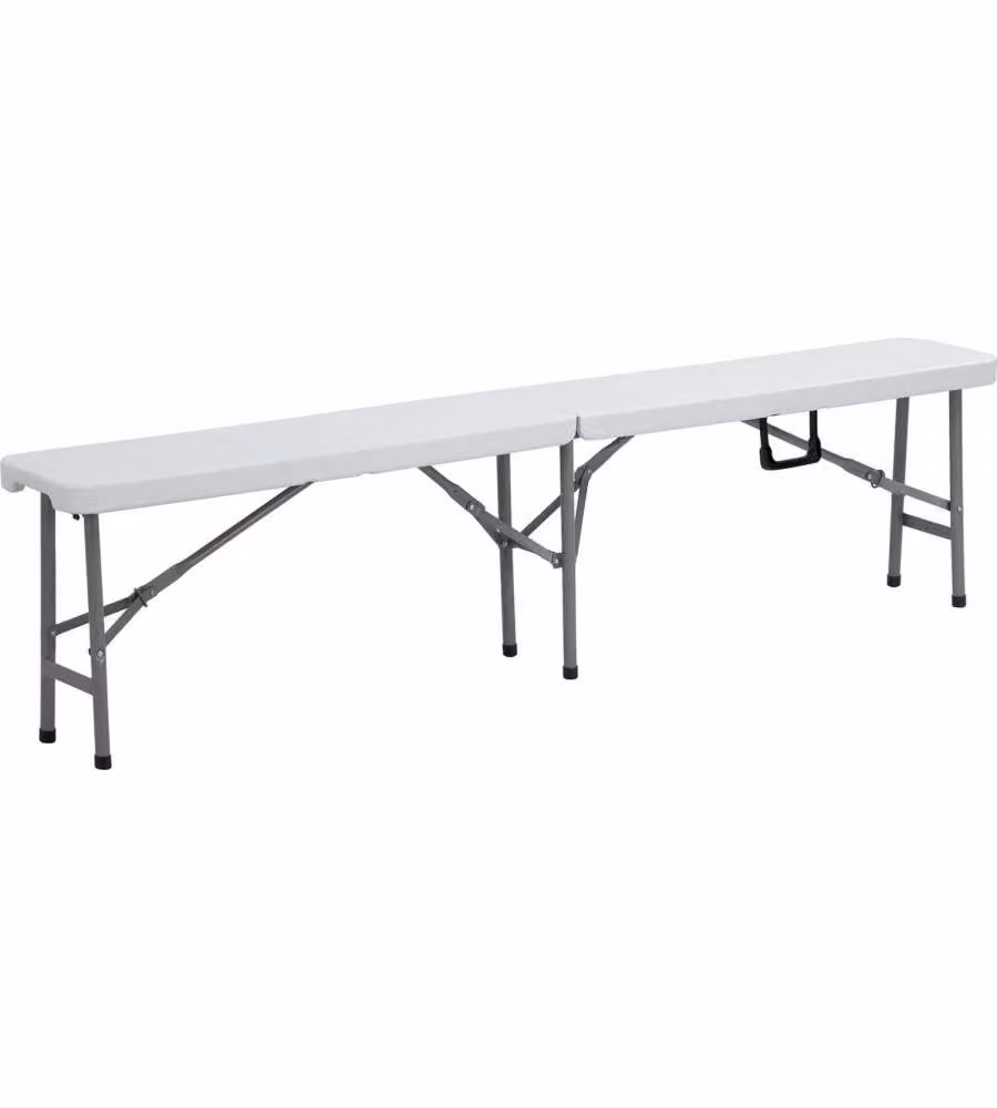 Panca Pieghevole 183 cm - Panchina Salvaspazio per Giardino, Campeggio e Feste