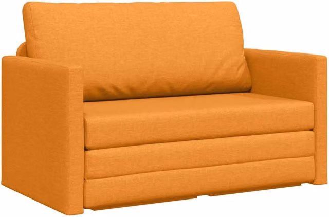 Divano letto | Sof¨¤ letto | Letto singolo 110cm Giallo Scuro Tessuto