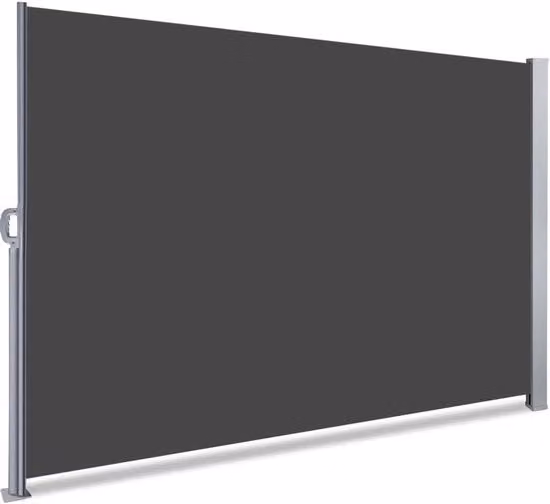 Serranda esterna di protezione della privacy 180 x 300 cm grigio scuro per giardino balcone terrazza