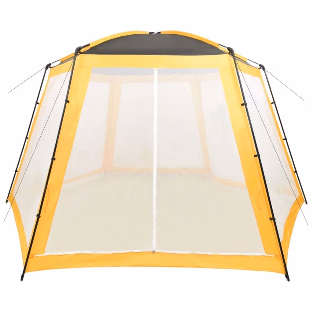 Tenda per Piscina in Tessuto 500x433x250 cm Gialla