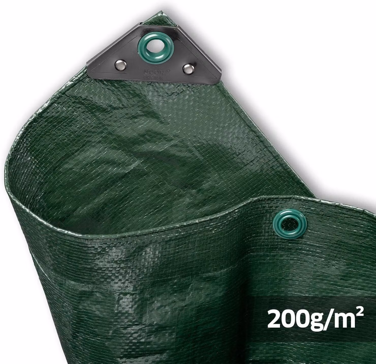 Telo protettivo da 200 g/m², dimensioni 4x6 metri, colore verde, impermeabile, per uso esterno