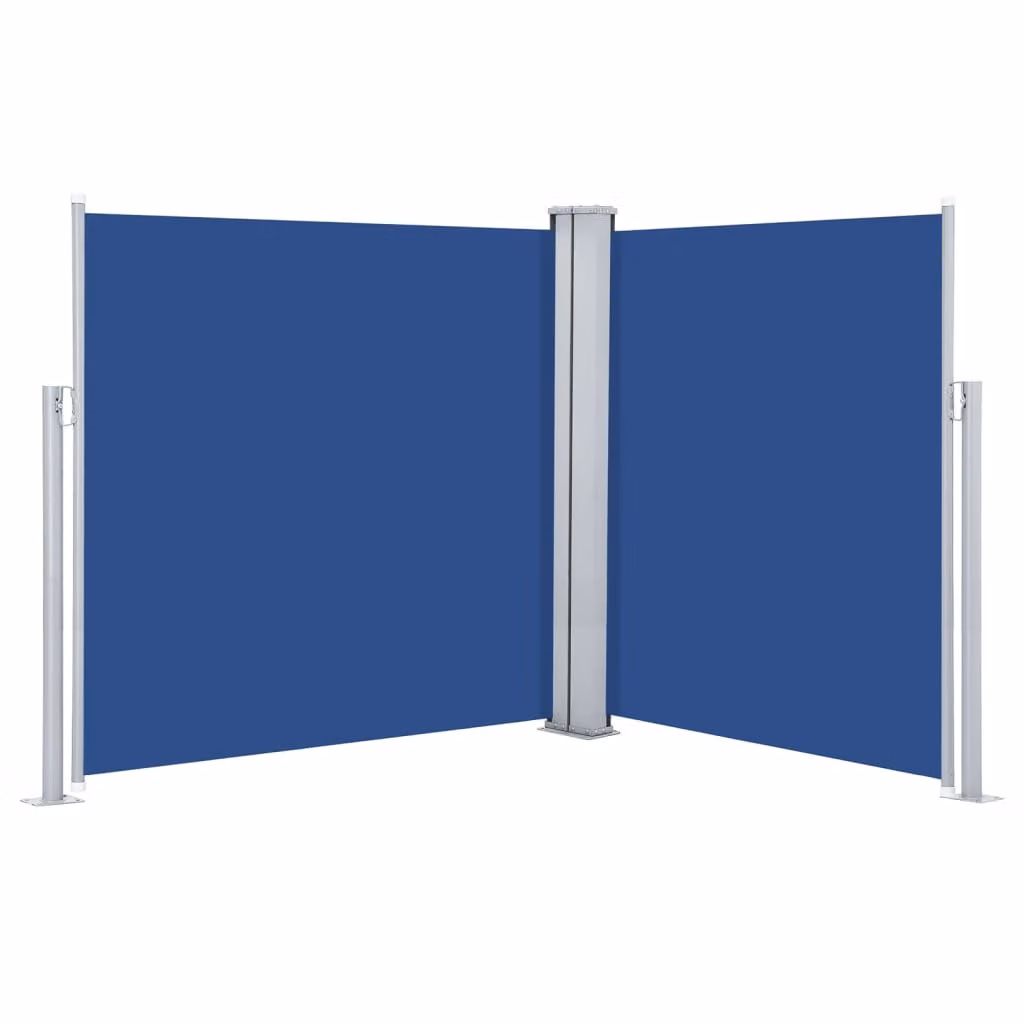 Tenda da Sole Laterale Retrattile Blu 140x600 cm