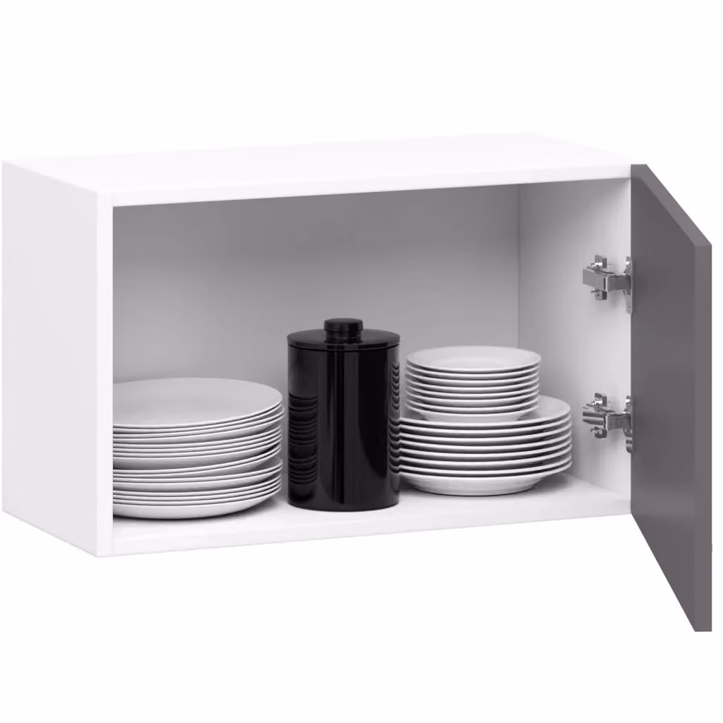 Mobile da cucina pensile sotto cappa AKORD OLIWIA Bianco e Grigio Grafite L: 60 cm, P: 30 cm, H: 29 cm – 2
