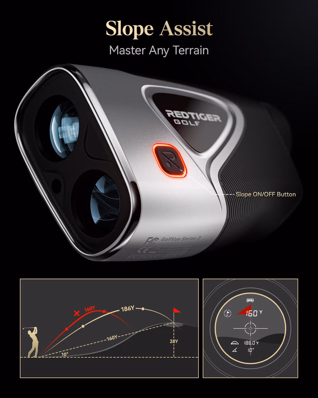 Misuratore laser a distanza, portata 1200 metri - Ricaricabile - Classe laser 1 - Compatto
