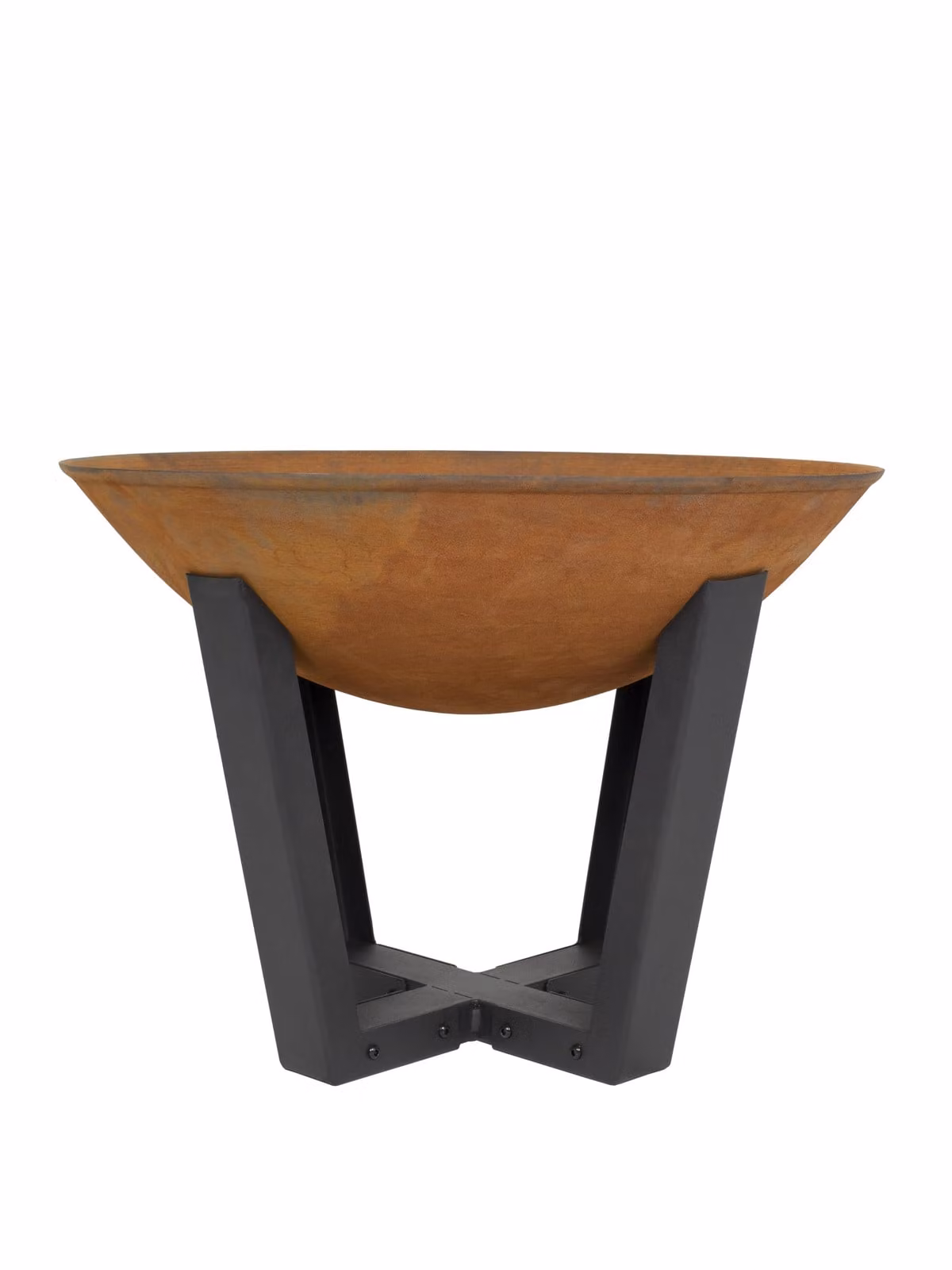 BUSCHBECK ciotola per fuoco Icarus dimensioni grandi L68 x L68 x H50 cm effetto ruggine