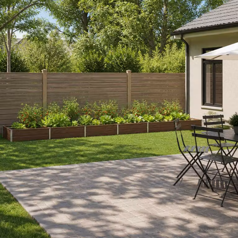 Letto rialzato da giardino vidaXL in metallo Nero L: 480 cm, P: 80 cm, H: 24 cm