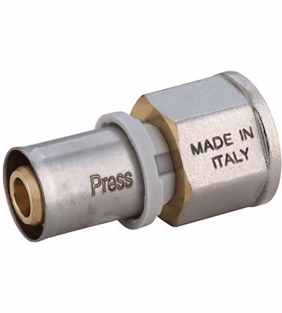 IDRO BRIC Raccordo Femmina 1/2''x20 mm A Pressare Multistrato EPDM
