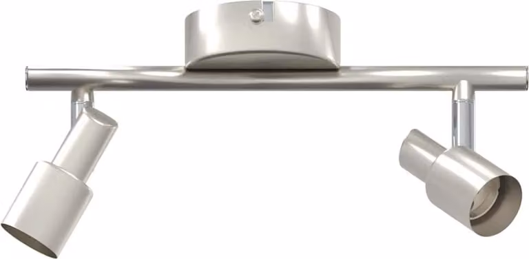 Faretto da soffitto Nichel 25,5 x 8 x 11 cm Acciaio