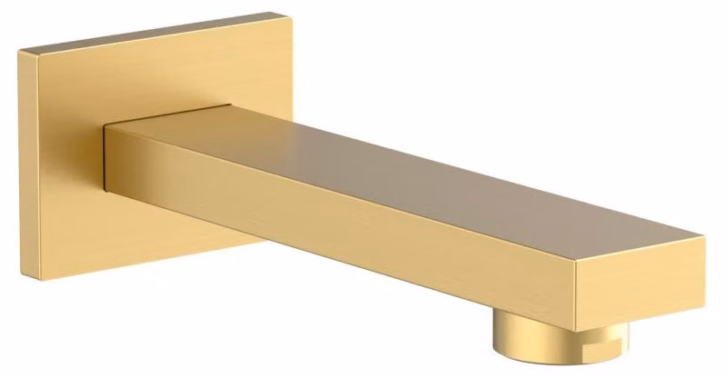 Sapho lavabo da incasso, squadrato, oro opaco