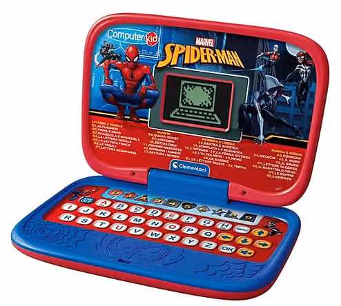 Laptop educativo Clementoni Spiderman Disney multicolore per bambini dai 4 anni in su