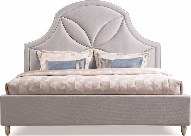 Designer Bett Polsterbett Luxusbett Doppelbett Ehebett Betten 180x200cm Stoff