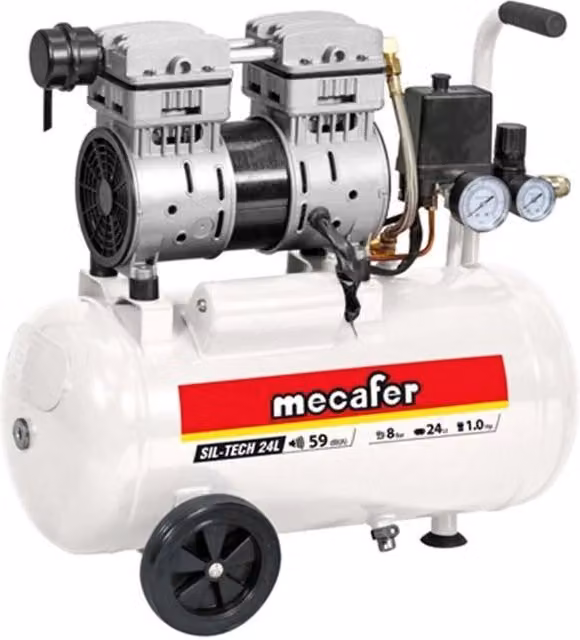 COMPRESSORE SILENZIOSO MECAFER 24L 1CV