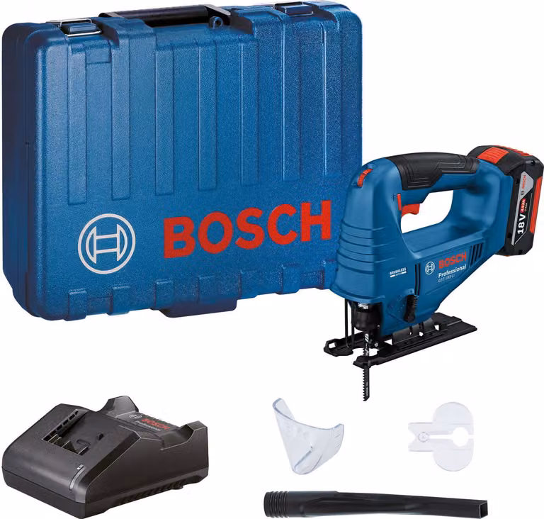 BOSCH Professional Sega oscillante a batteria GST 183-LI, custodia, protezione, 1x 4Ah, 0.601.5B7.022