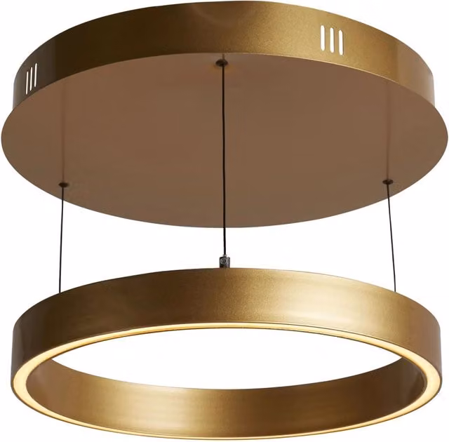 Lampadario Moderno Layla Acciaio Oro Alluminio Led 28,65W 2700-3000-4000K