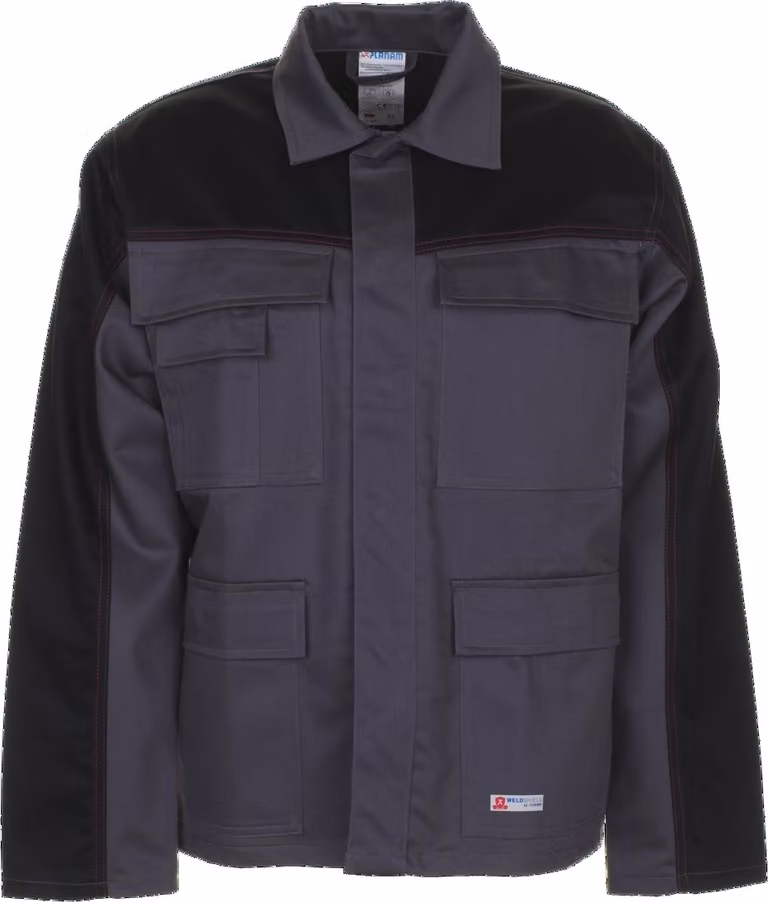 Planam Weld Shield giacca grigio/nero taglia 50, 5510050