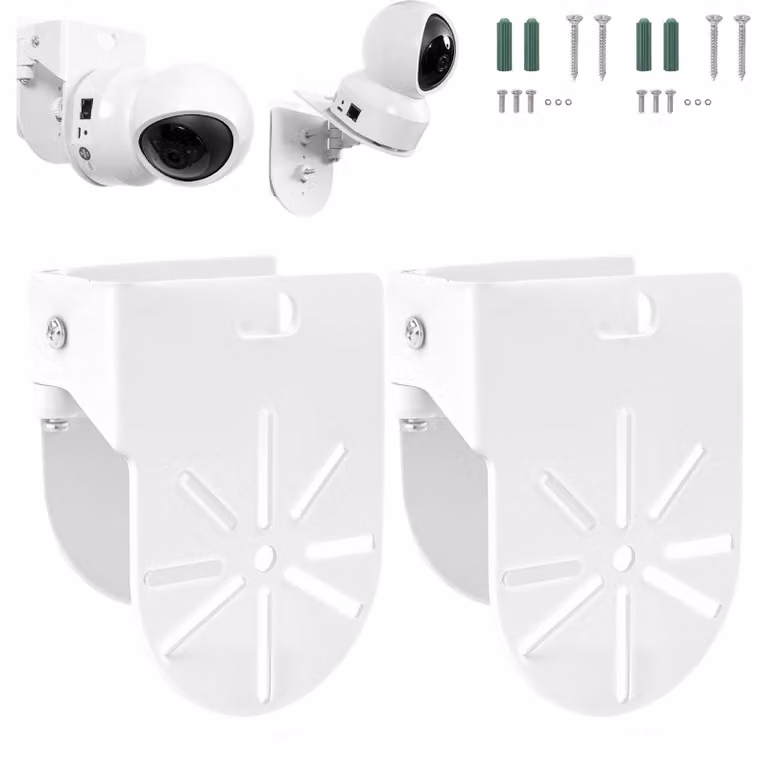 2 supporti per telecamere di sicurezza, supporti a parete per telecamere, adatti per telecamere a cupola, per uso interno ed esterno