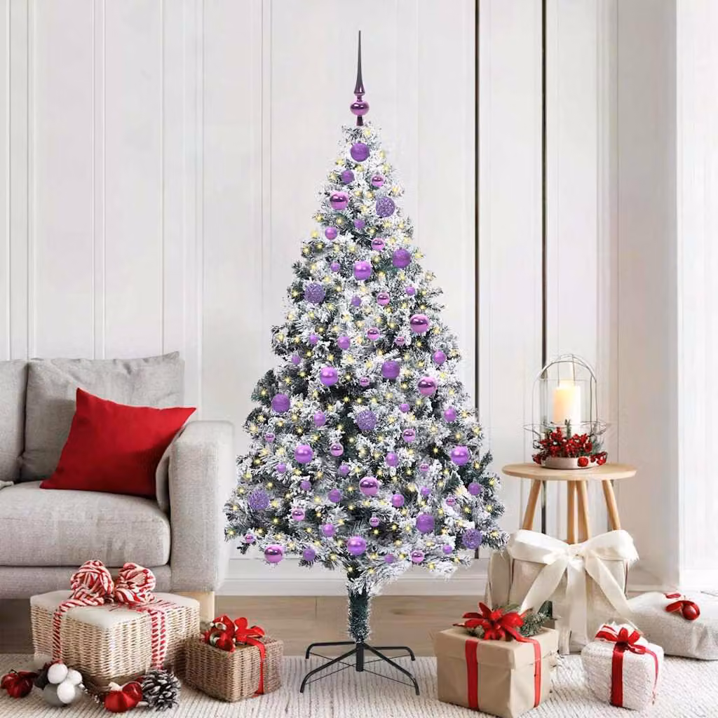 Maison Exclusive - Albero di Natale artificiale, colore bianco, altezza 180 cm