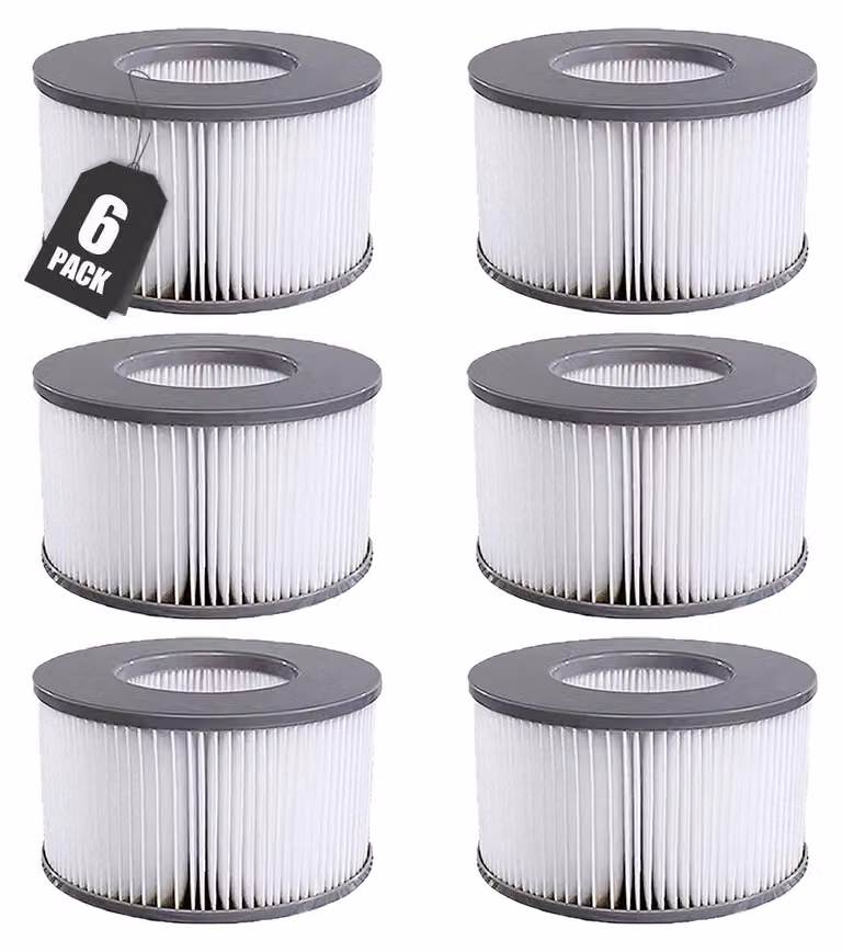Set di 6 filtri di ricambio per piscina e spa