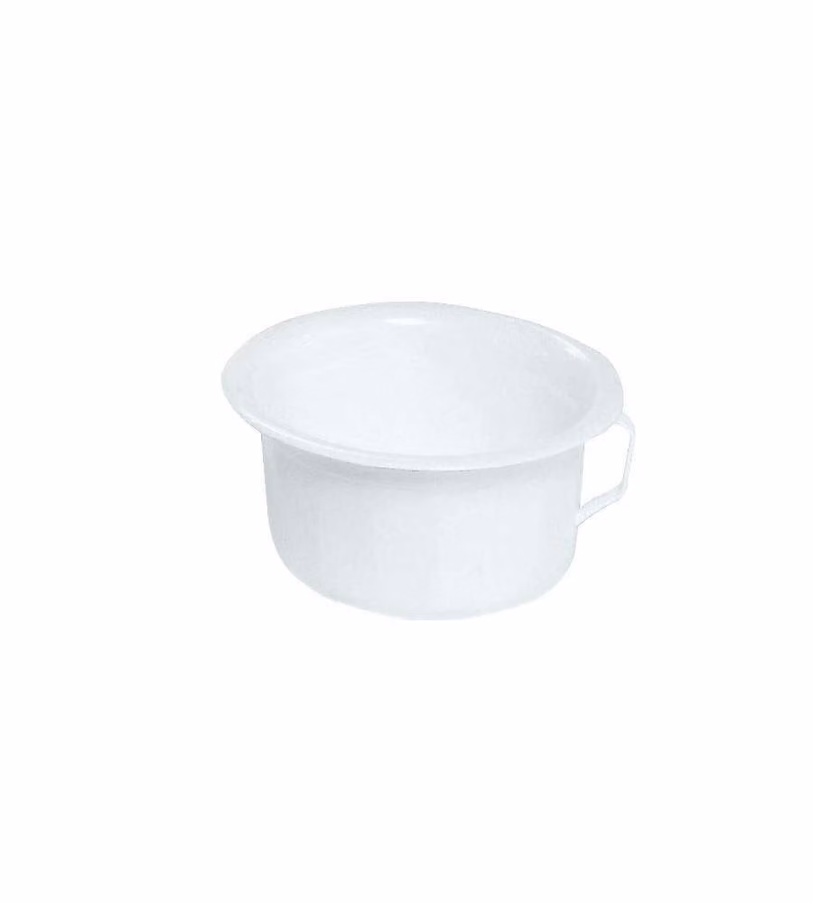Vaso da Notte Sanitario Bianco con Manico - 22 cm