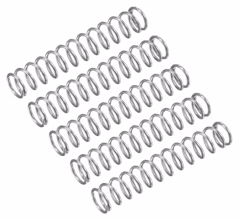 Confezione da 5 molle a compressione, acciaio inossidabile 304, diametro 9 mm, filo di 1 mm, lunghezza 50 mm