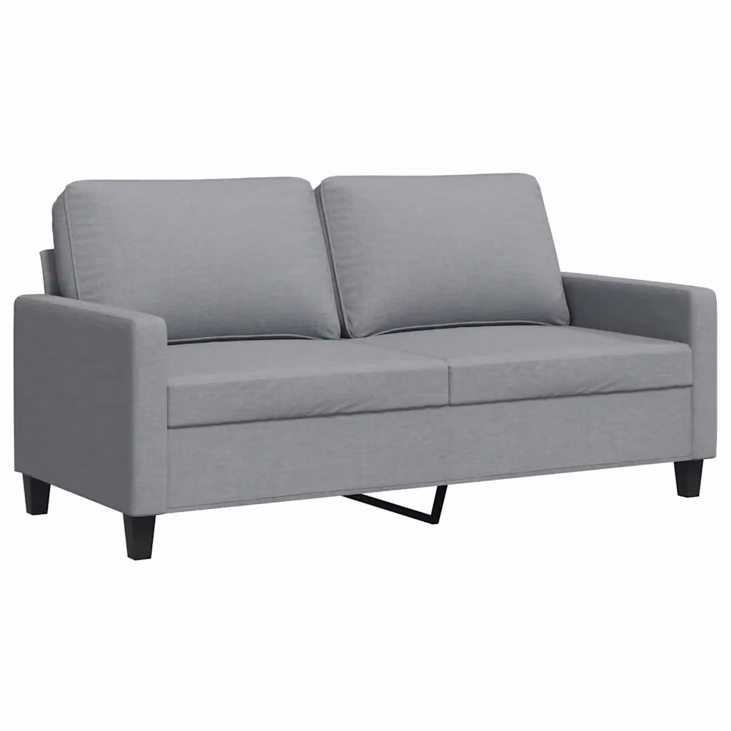 Divano letto moderno vidaXL in tessuto grigio con struttura in metallo per il tuo soggiorno – 2
