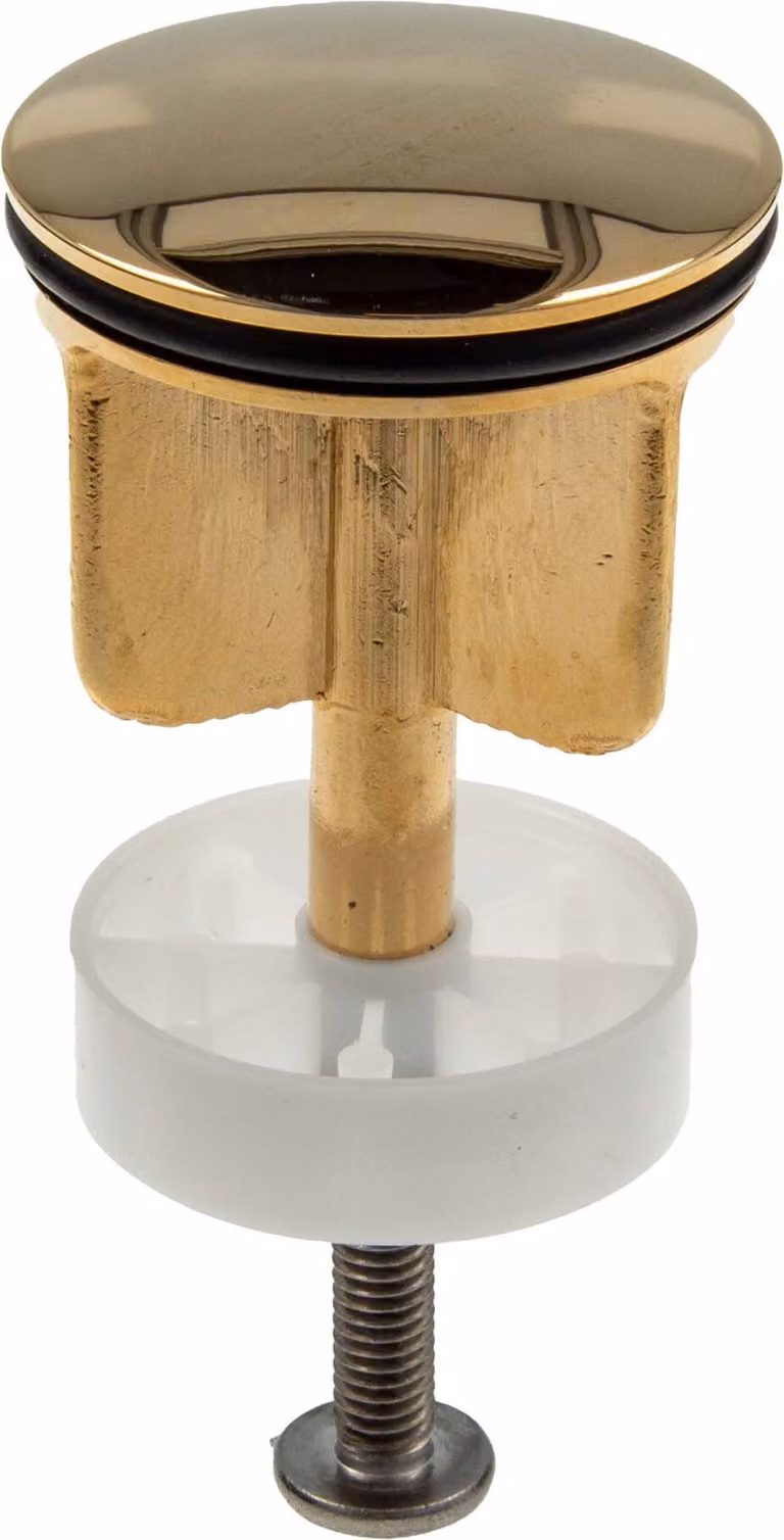 Tappo eccentrico tecuro Ø 40 mm per valvola di scarico da 1 1/4 pollici - placcato oro