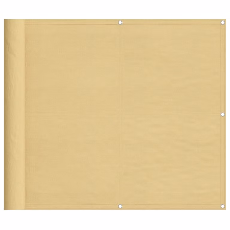 Paravento da Balcone Sabbia 90x300 cm 100% Poliestere Oxford