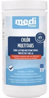 Compresse multifunzione per piscina mediPOOL, per la disinfezione, 20 g