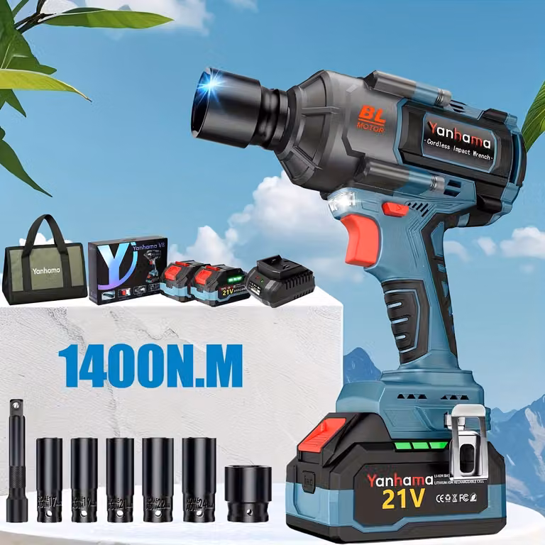 Trapano avvitatore – Trapano a percussione – Trapano avvitatore – Chiave a percussione – Motore da 600W – 2 batterie