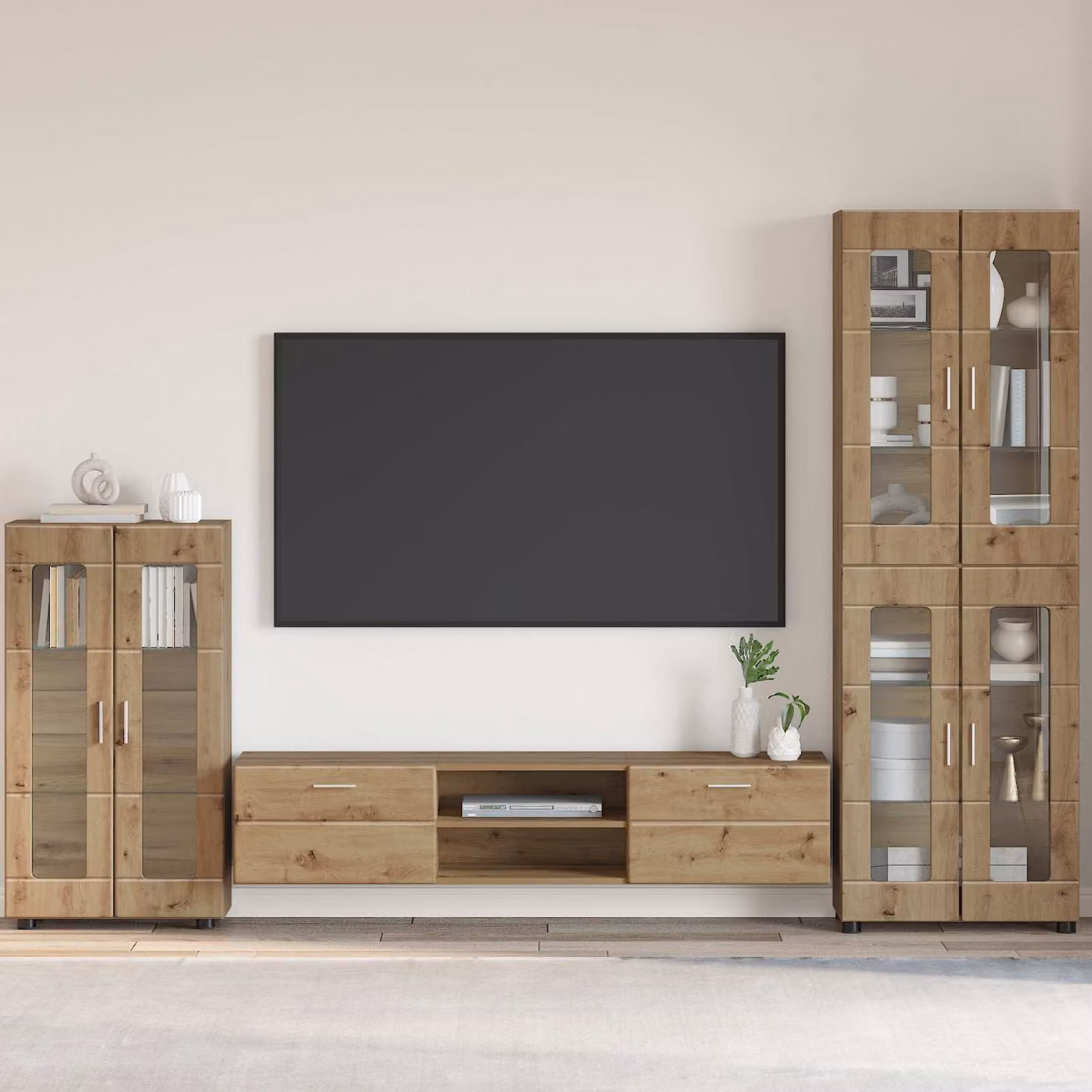 Credenza vidaXL FLORIN in Rovere, L 55,5 x P 29 x H 100 cm