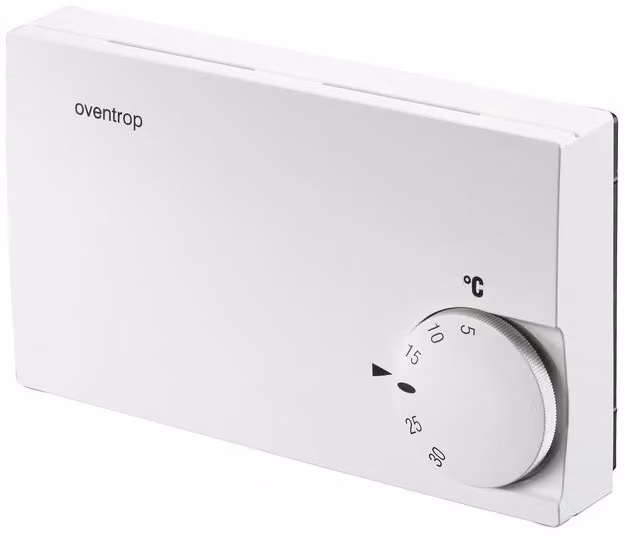 Termostato ambiente a superficie Oventrop elettronico, 24 V, per regolazione continua 0-10 V