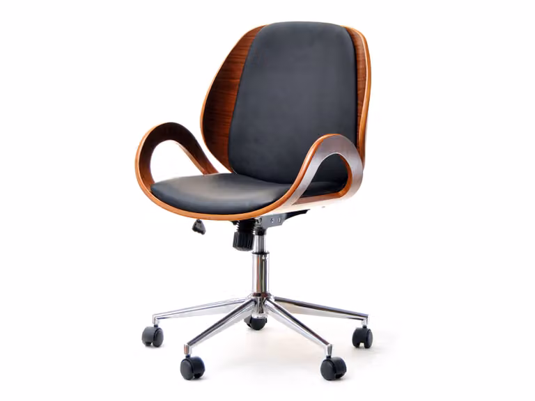Sedia di design SIGRID - noce / nero