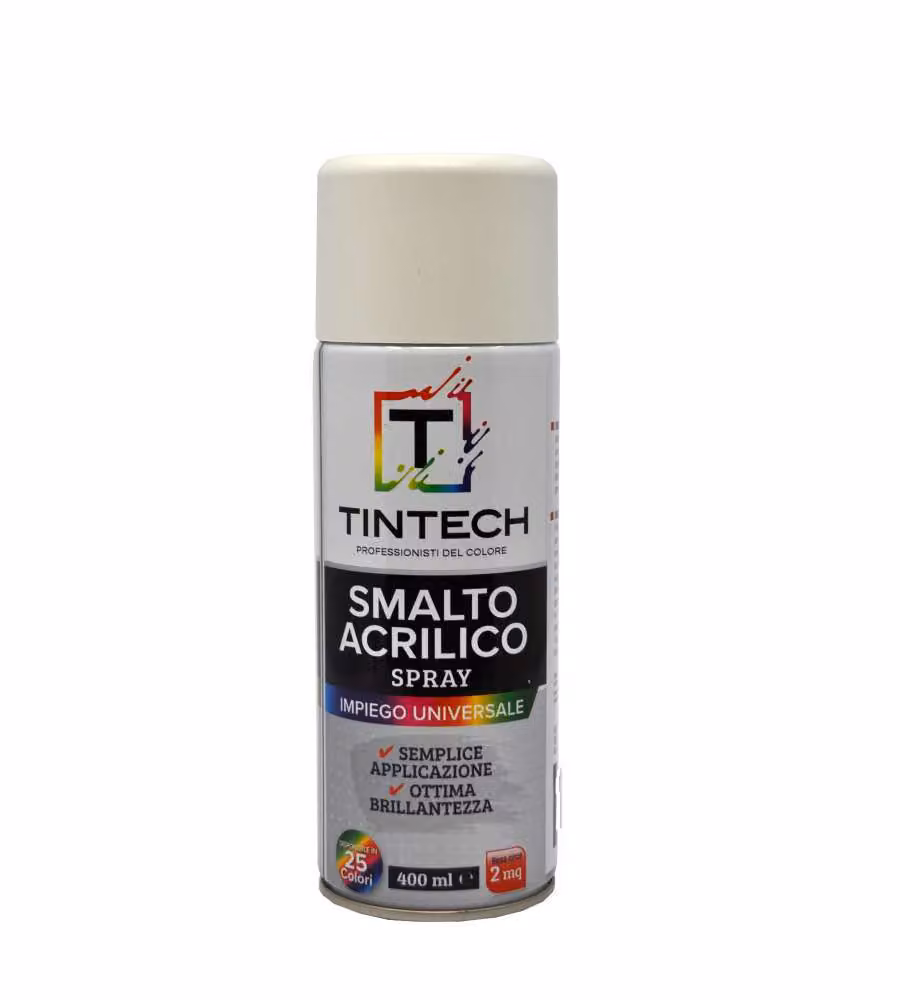 Smalto Acrilico Bianco Lucido 400 ml - Spray per Finiture Brillanti