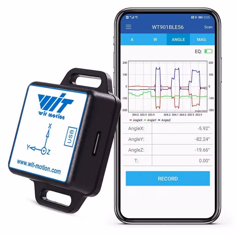 Sensore IMU a 9 assi MPU9250, Bluetooth 5.0, ±16 g, ±2000°/s, precisione di 0,2°