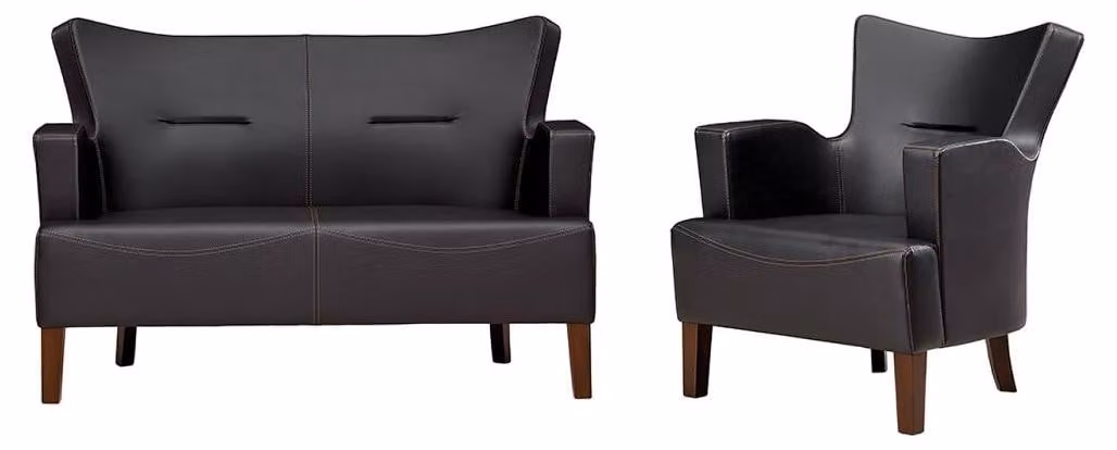 Sofagarnitur Moderne Designer Sofz 2-Sitzer Luxus Polster Sessel 2+1 Set