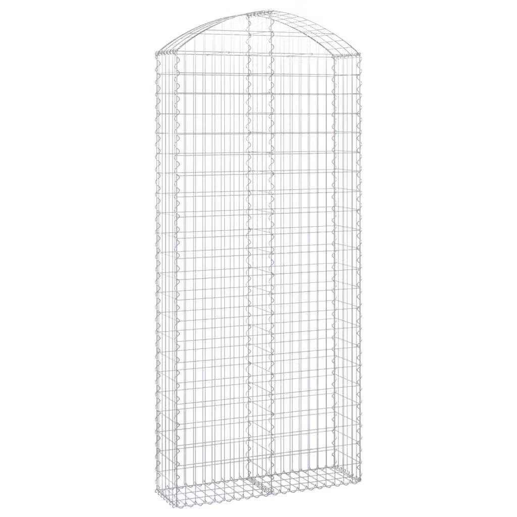 Cesto Gabbione ad Arco 100x30x220/240 cm Ferro Zincato