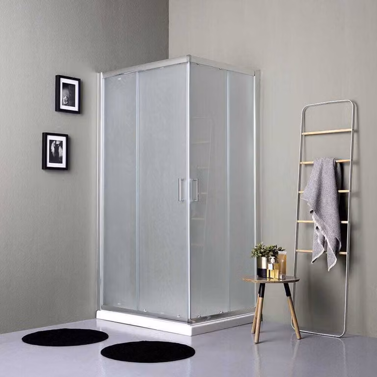 Cabina doccia rettangolare 100x80 satinata ante scorrevoli 6mm | Giada