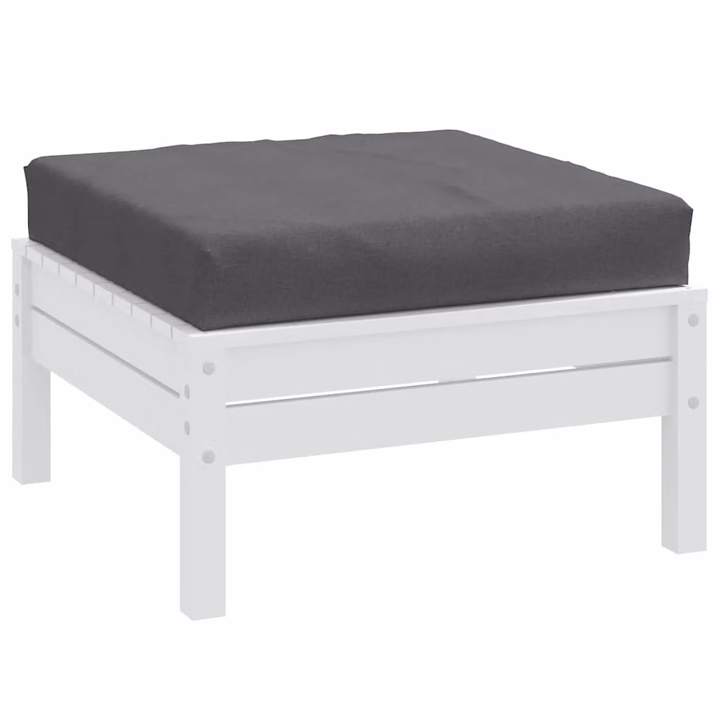 Cuscino per Pallet vidaXL Antracite Mélange in Tessuto di Poliestere, L 60 cm x P 60 cm x H 9,5 cm
