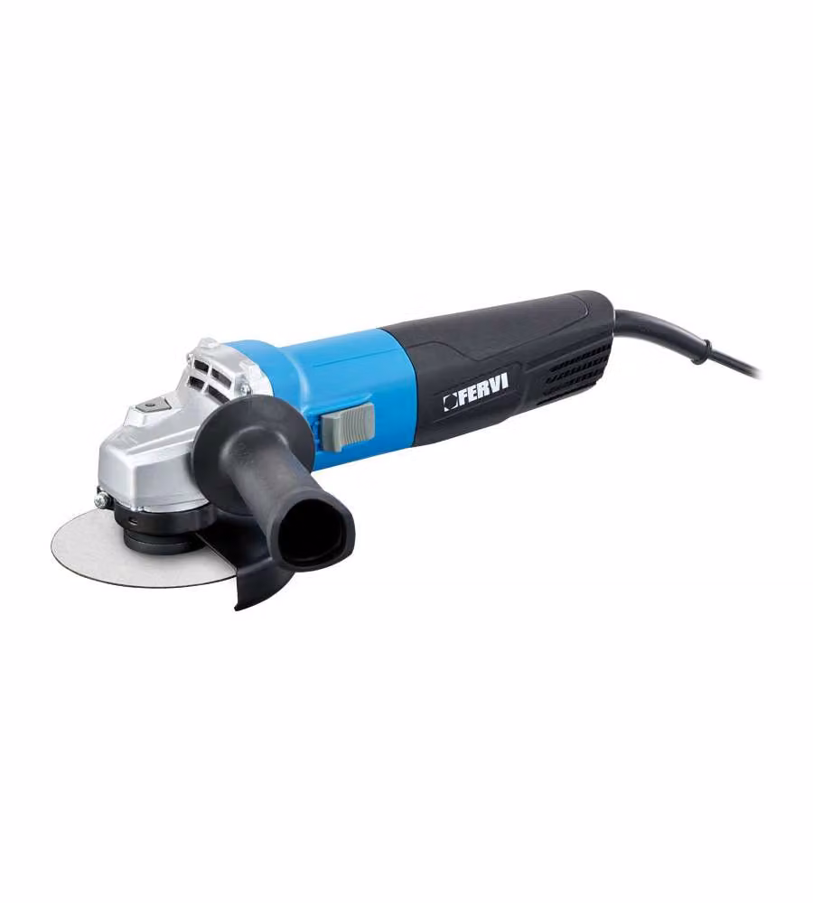 Fervi Smerigliatrice Angolare 115mm 720W Blu con Impugnatura Ergonomica