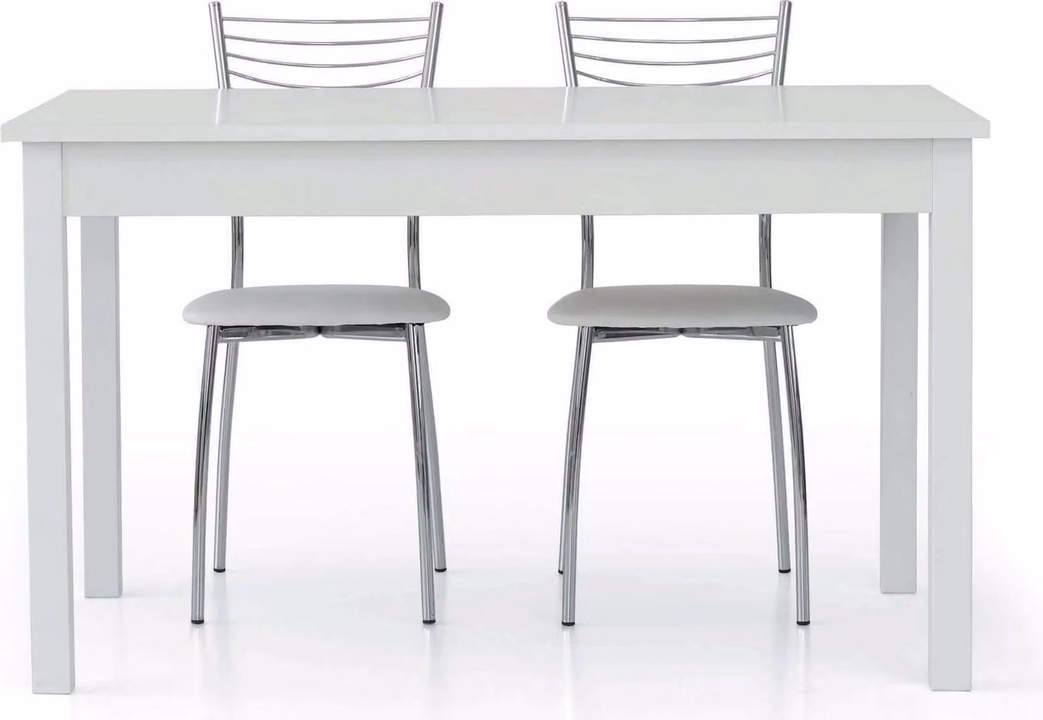 Milani Home - tavolo da pranzo allungabile 140-200 x 90 cm, bianco, legno