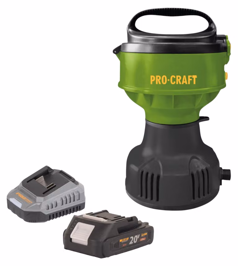 Pompa galleggiante a batteria Procraft CPN22bb 20 V 3200 l/h + 1x batteria 2,0 Ah + caricabatteria