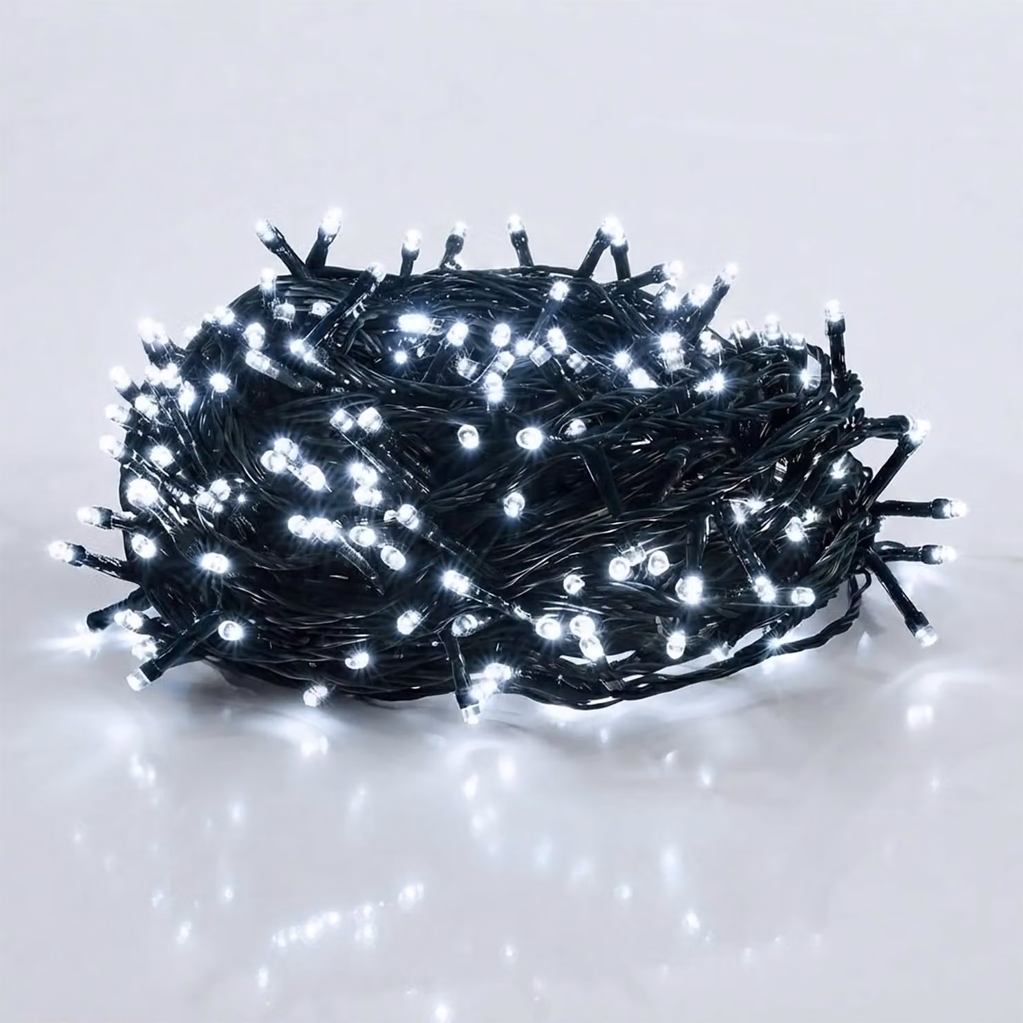 3.12 Catena luminosa natalizia con 120 LED - (bianco) freddo