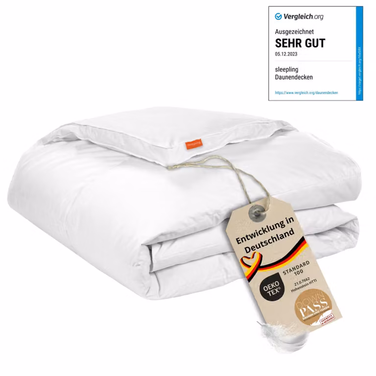 piumino extra caldo, 155 x 220 cm, 90% piumino / 10% piume, trapunta, sleepling