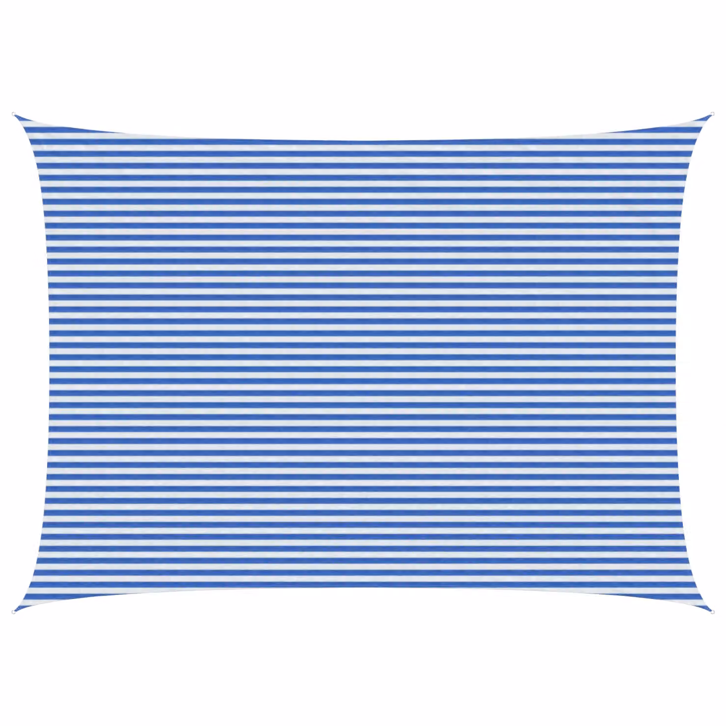 Telo Ombra Rettangolare vidaXL in HDPE Blu e Bianco 5 x 6 m